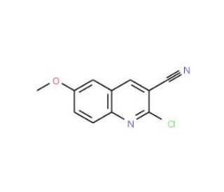 2-Chloro-6-methoxyquinoline-3-carbonitrile (CAS 101617-91-8) - chemical structure image