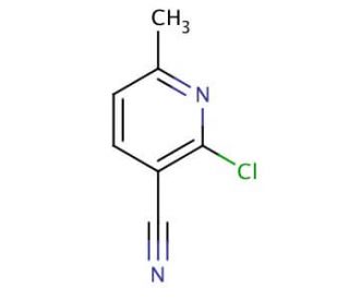 2-Chloro-6-methyl-3-pyridinecarbonitrile (CAS 28900-10-9) - chemical structure image