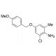 2-Chloro-6-methyl-4-[(4-methoxyphenyl)methoxy]benzenamine (CAS 1797987-55-3) - chemical structure image