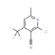 2-Chloro-6-methyl-4-(trifluoromethyl)-nicotinonitrile (CAS 13600-48-1) - chemical structure image