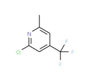 2-Chloro-6-methyl-4-(trifluoromethyl)pyridine (CAS 22123-14-4) - chemical structure image