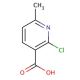 2-Chloro-6-methylpyridine-3-carboxylic acid (CAS 30529-70-5) - chemical structure image