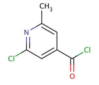 2-Chloro-6-methylpyridine-4-carbonyl chloride (CAS 26413-58-1) - chemical structure image