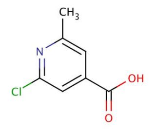 2-Chloro-6-methylpyridine-4-carboxylic acid (CAS 25462-85-5) - chemical structure image