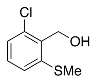 2-Chloro-6-(methylthio)benzenemethanol (CAS 1340127-12-9) - chemical structure image