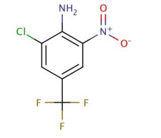2-Chloro-6-nitro-4-(trifluoromethyl)aniline (CAS 57729-79-0) - chemical structure image