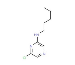 2-Chloro-6-pentylaminopyrazine (CAS 951884-01-8) - chemical structure image