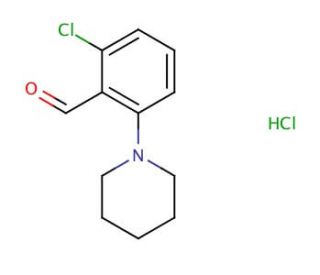 2-chloro-6-(piperidin-1-yl)benzaldehyde hydrochloride - chemical structure image