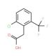 2-Chloro-6-(trifluoromethyl)phenylacetic acid (CAS 886500-31-8) - chemical structure image