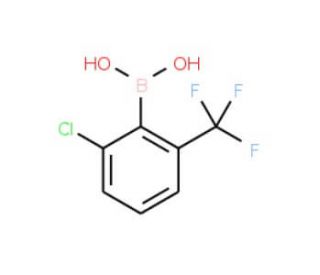 2-Chloro-6-(trifluoromethyl)phenylboronic acid (CAS 851756-52-0) - chemical structure image