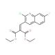 2-Chloro-7-fluoro-3-(2,2-diethoxycarbonyl)vinylquinoline (CAS 1031928-75-2) - chemical structure image