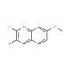 2-Chloro-7-methoxy-3-methylquinoline (CAS 132118-45-7) - chemical structure image