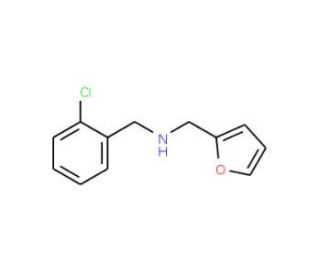 (2-Chloro-benzyl)-furan-2-ylmethyl-amine - chemical structure image