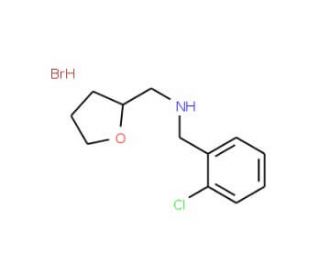 (2-Chloro-benzyl)-(tetrahydro-furan-2-ylmethyl)-amine hydrobromide - chemical structure image