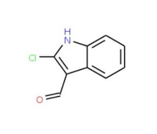 2-Chloro-indole-3-carbaldehyde (CAS 5059-30-3) - chemical structure image