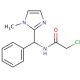 2-chloro-N-[(1-methyl-1H-imidazol-2-yl)(phenyl)methyl]acetamide - chemical structure image