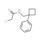 2-chloro-N-[(1-phenylcyclobutyl)methyl]acetamide - chemical structure image