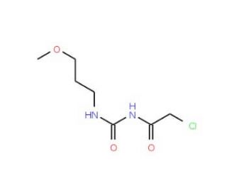 2-chloro-N-{[(3-methoxypropyl)amino]carbonyl}acetamide - chemical structure image