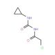 2-chloro-N-[(cyclopropylamino)carbonyl]acetamide - chemical structure image