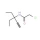 2-chloro-N-(1,1-diethylprop-2-ynyl)acetamide - chemical structure image