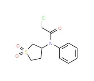 2-chloro-N-(1,1-dioxidotetrahydrothien-3-yl)-N-phenylacetamide - chemical structure image