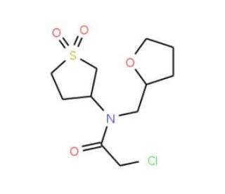 2-chloro-N-(1,1-dioxidotetrahydrothien-3-yl)-N-(tetrahydrofuran-2-ylmethyl)acetamide - chemical structure image