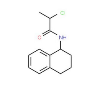 2-chloro-N-1,2,3,4-tetrahydronaphthalen-1-ylpropanamide - chemical structure image