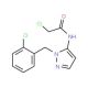 2-chloro-N-[1-(2-chlorobenzyl)-1H-pyrazol-5-yl]acetamide - chemical structure image
