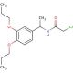 2-chloro-N-[1-(3,4-dipropoxyphenyl)ethyl]acetamide - chemical structure image