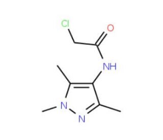 2-chloro-N-(1,3,5-trimethyl-1H-pyrazol-4-yl)acetamide (CAS 90153-58-5) - chemical structure image