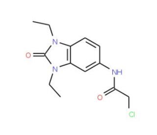 2-Chloro-N-(1,3-diethyl-2-oxo-2,3-dihydro-1H-benzoimidazol-5-yl)-acetamide - chemical structure image