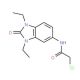 2-Chloro-N-(1,3-diethyl-2-oxo-2,3-dihydro-1H-benzoimidazol-5-yl)-acetamide - chemical structure image