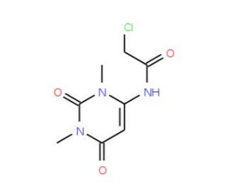 2-Chloro-N-(1,3-dimethyl-2,6-dioxo-1,2,3,6-tetrahydro-pyrimidin-4-yl)-acetamide - chemical structure image