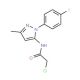 2-chloro-N-[1-(4-fluorophenyl)-3-methyl-1H-pyrazol-5-yl]acetamide - chemical structure image