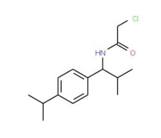 2-chloro-N-[1-(4-isopropylphenyl)-2-methylpropyl]acetamide - chemical structure image
