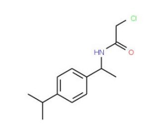 2-chloro-N-[1-(4-isopropylphenyl)ethyl]acetamide - chemical structure image