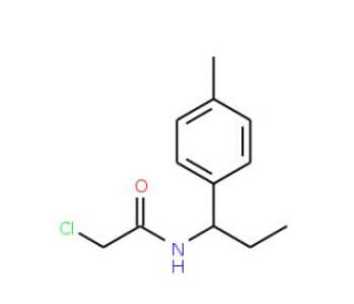 2-chloro-N-[1-(4-methylphenyl)propyl]acetamide - chemical structure image
