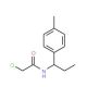 2-chloro-N-[1-(4-methylphenyl)propyl]acetamide - chemical structure image