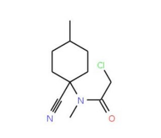 2-chloro-N-(1-cyano-4-methylcyclohexyl)-N-methylacetamide - chemical structure image