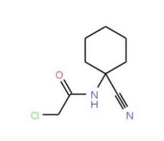 2-chloro-N-(1-cyanocyclohexyl)acetamide (CAS 78734-78-8) - chemical structure image