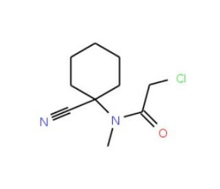 2-chloro-N-(1-cyanocyclohexyl)-N-methylacetamide - chemical structure image