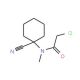 2-chloro-N-(1-cyanocyclohexyl)-N-methylacetamide - chemical structure image