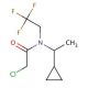 2-chloro-N-(1-cyclopropylethyl)-N-(2,2,2-trifluoroethyl)acetamide - chemical structure image