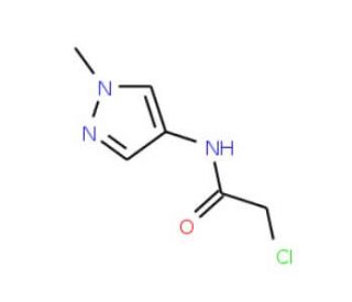 2-Chloro-N-(1-methyl-1H-pyrazol-4-yl)-acetamide (CAS 957261-64-2) - chemical structure image