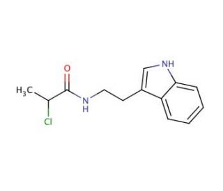 2-chloro-N-[2-(1H-indol-3-yl)ethyl]propanamide (CAS 928713-06-8) - chemical structure image