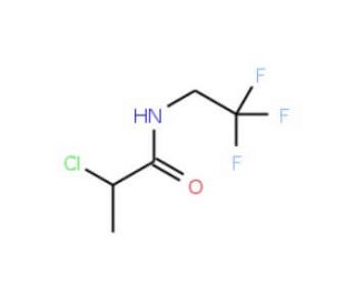 2-chloro-N-(2,2,2-trifluoroethyl)propanamide (CAS 139126-57-1) - chemical structure image