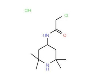 2-chloro-N-(2,2,6,6-tetramethylpiperidin-4-yl)acetamide hydrochloride (CAS 70804-01-2) - chemical structure image