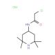 2-chloro-N-(2,2,6,6-tetramethylpiperidin-4-yl)acetamide hydrochloride (CAS 70804-01-2) - chemical structure image