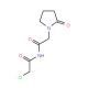 2-Chloro-N-[2-(2-oxo-pyrrolidin-1-yl)-acetyl]-acetamide - chemical structure image