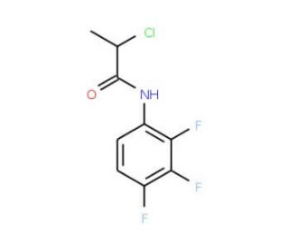 2-chloro-N-(2,3,4-trifluorophenyl)propanamide - chemical structure image